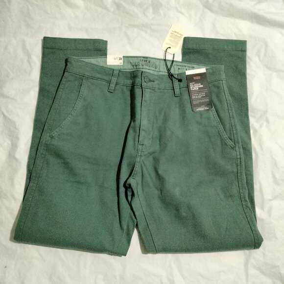 Levi's Men’s XX Chino Standard Taper Stretch Size 31x30 Green Pants NWT - Picture 1 of 6